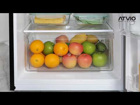 thumbnail video image 2 of Refrigerador Atvio 9.4 Pies Top Mount Color Negro, 2 of 5