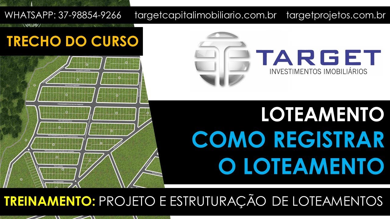 REGISTRO DO LOTEAMENTO: COMO FAZER.
