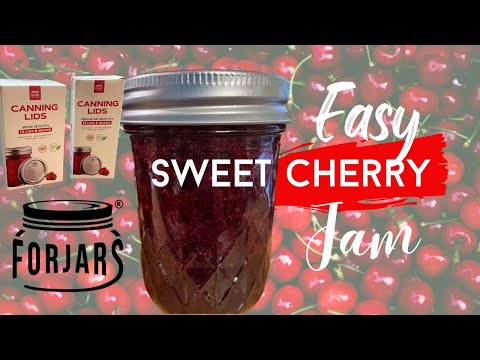 Canning Cherry Jam with Forjars Lids (2022)