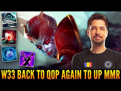 👉 W33 Back To Queen Of Pain To Raise Some MMR - Spamming QOP A Lot  In Last Days - Epic Dota 2