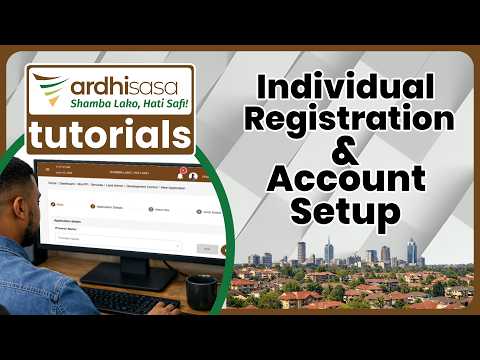 Ardhisasa Individual Registration Account Setup Tutorial