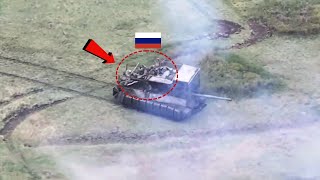 Siły ukraińskie niszczą 18 rosyjskich pojazdów opancerzonych w śmiertelnej zasadzce w Kostiantynówce