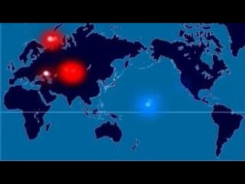 Time Lapse Map of Every Nuclear Explosion Since 1945 Isao Hashimoto