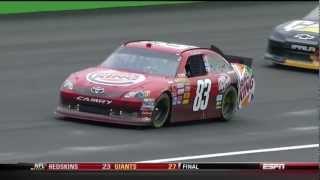 Landon Cassill Burns Danica Patrick !