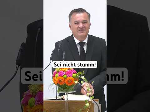 „Seid nicht stumm“ - #Bezirksapostel Pöschel über #Glaubenserlebnisse #nak #neuapostolisch #kirche