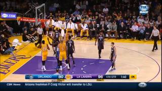 20150109 Magic vs Lakers Fans "We want Taco" chant and Jeremy Lin deliver
