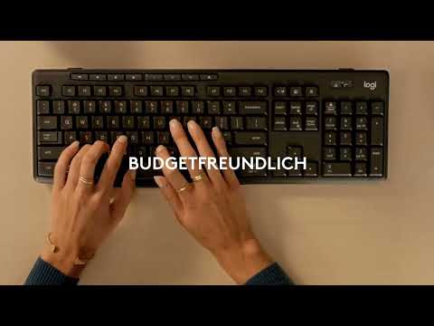 Logitech MK370 Combo for Business, kabelloses Tastatur- und Maus-Set Schwarz video preview