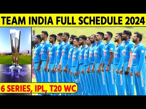 Team India ka Full Schedule Aaya Saamne- 2024 me khelegi 6 Bilateral series, IPL, T20 World Cup