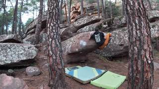 Video thumbnail of Varanito, 7a. Albarracín