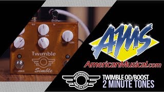 Video thumbnail for Mad Professor Twimble 2 Minute Tones - Mad Professor Twimble Overdrive and Boost Pedal by American Musical Supply