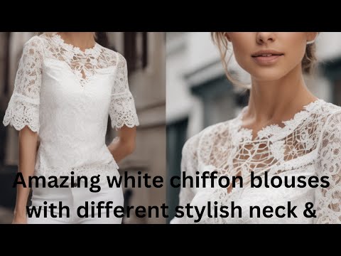Lace Embellished Neck and Sleeves: Add a Touch of...