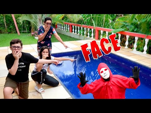 WE DEFEATED FACE AND THREW HIM IN THE POOL WITH EVERYONE'S HELP!! GRANDMA GRACE