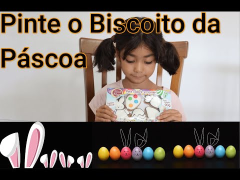 PINTE O BISCOITO DA PÁSCOA COM 3 CORES E SEJA CRIATIVO #biscoitosdecorados  #colorindocom3cores