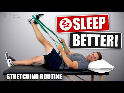 Sleep Better Tonight! Nighttime Stretching Routine For Relaxation Video