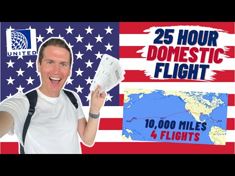 26 horas de voo doméstico nos EUA