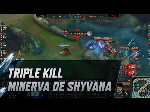 CBLoL 2018 - Triple kill do Minerva com sua Shyvana