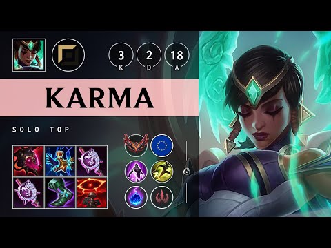 Karma Top vs Pantheon - EUW Grandmaster Patch 25.S1.1