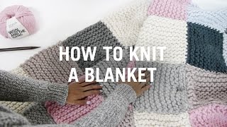 How to knit a blanket