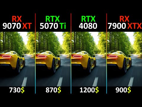 RX 9070 XT vs RTX 5070 Ti vs RTX 4080 vs RX 7900 XTX TEST IN 6 GAMES - Part 1 | R7-7800X3D