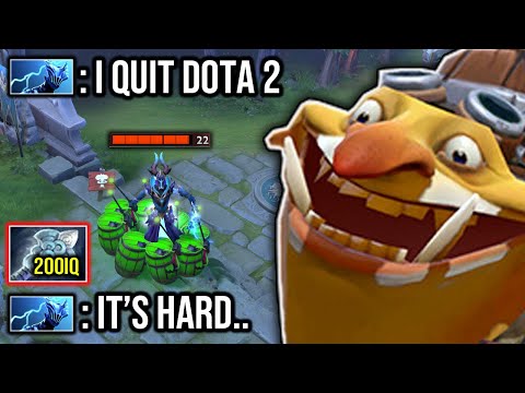 How to make People Quit Dota 2??? Techies 200IQ Wind Waker Build Nonstop Bully..