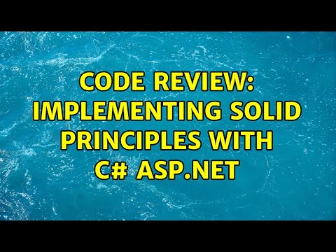 Code Review: Implementing SOLID Principles with C# Asp.net