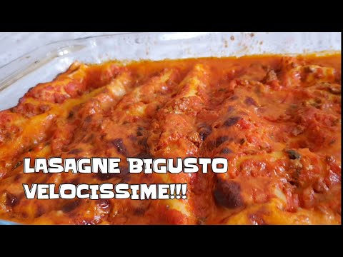 LASAGNE BIGUSTO VELOCISSIME!!! BUONISSIME! | ITALIAN LASAGNA fast and easy recipe