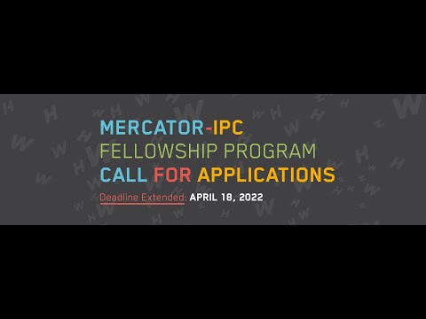 Deadline Extended: Call for Applications - 2022/23 Mercator-IPC Fellowship