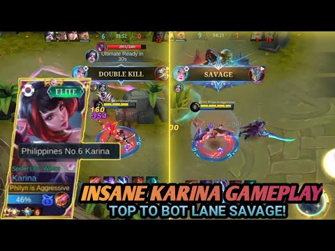 INSANE KARINA GAMEPLAY - MLBB