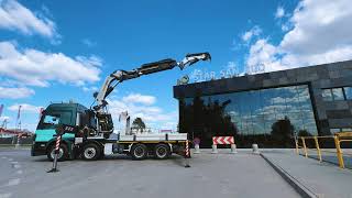Cami&atilde;o de caixa aberta Mercedes-Benz ACTROS 3258 8x4 Palfinger PK 72002 Crane | Imagem 4 - Autoline