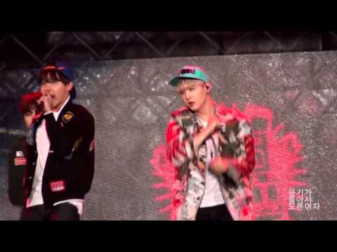 151031 아시아 드림콘서트 방탄소년단(BTS) 흥탄소년단(Boyz with Fun) and 쩔어(Dope) 슈가(SUGA) focus