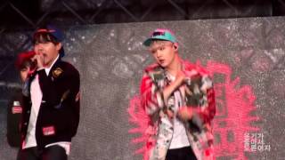 151031 아시아 드림콘서트 방탄소년단(BTS) 흥탄소년단(Boyz with Fun) and 쩔어(Dope) 슈가(SUGA) focus