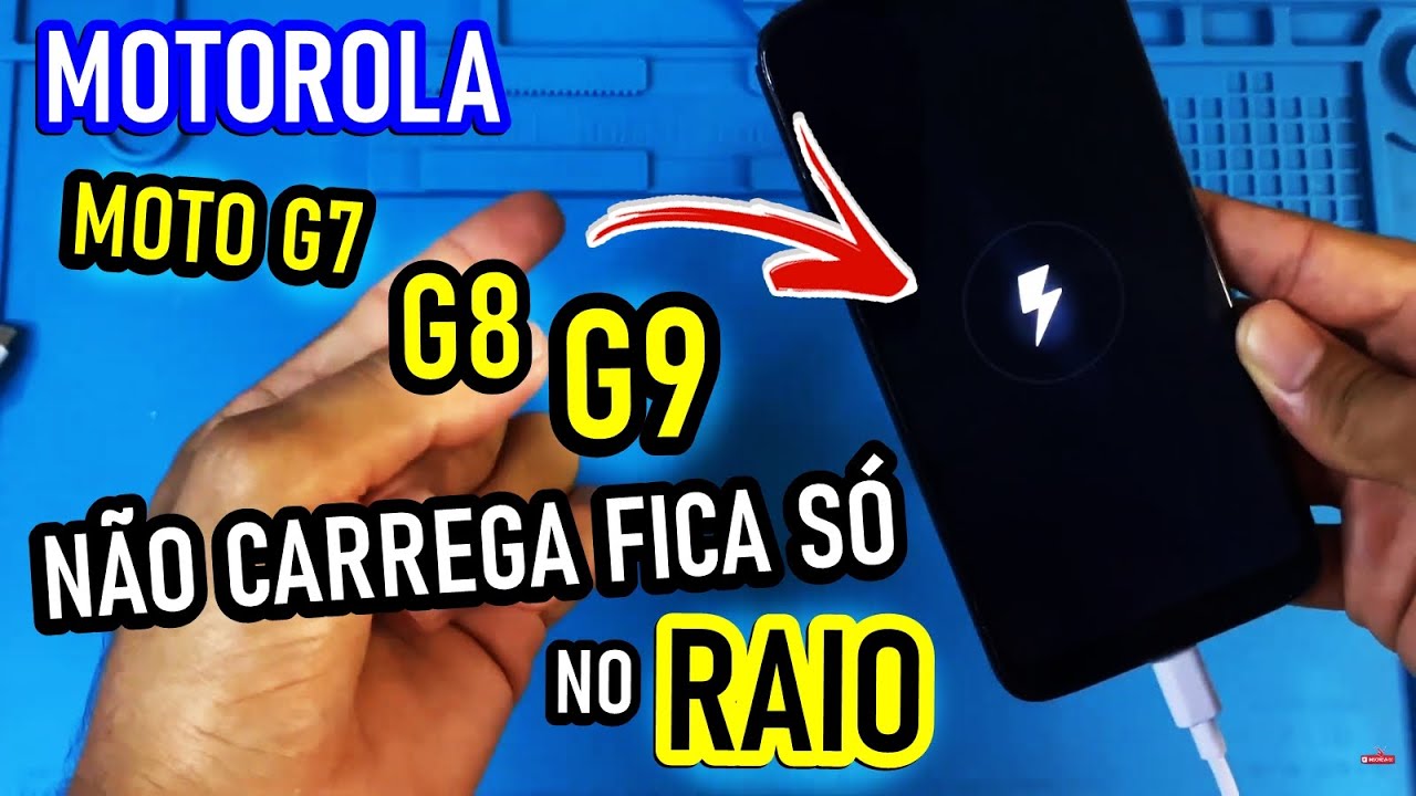 MOTO G7, G8, G9 NÃO CARREGA FICA SO NO RAIO? Tente isso primeiro antes de levar no tecnico!