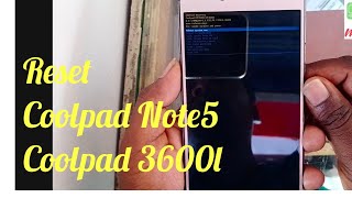Coolpad Note 5,Coolpad 3600l Hard Reset,Pattern,Pin,Password,FRP Lock,Gmail lock Remove 100% working