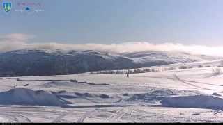 preview picture of video 'Okstindan sett fra Korgfjellet - 1 uke på 1 min'