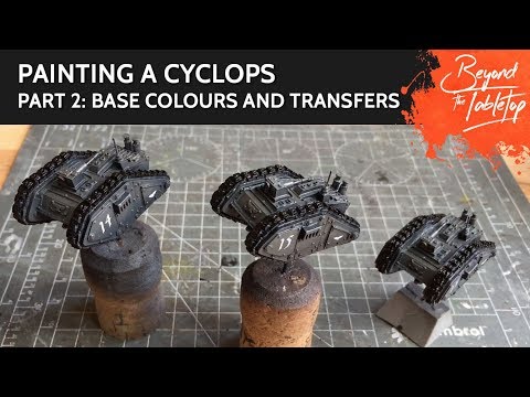 Painting a Cyclops. Part 2: Base colours and transfers
