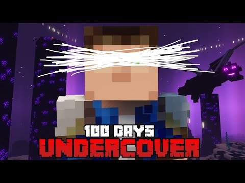 I Survived 100 Days Undercover In Minecraft