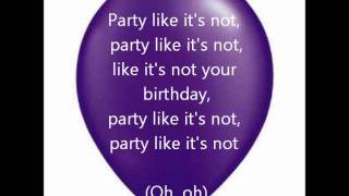 Allstar Weekend &quot;Not Your Birthday&quot;-Clean Lyrics