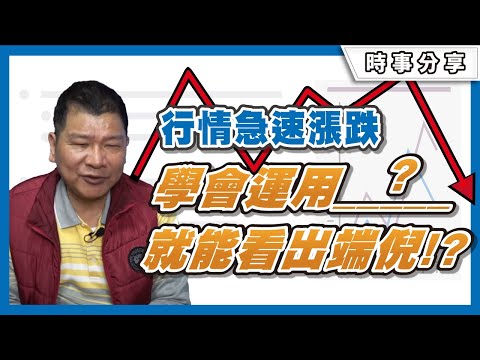 學會運用此數據馬上抓住行情的急速漲跌｜Dr.蔡