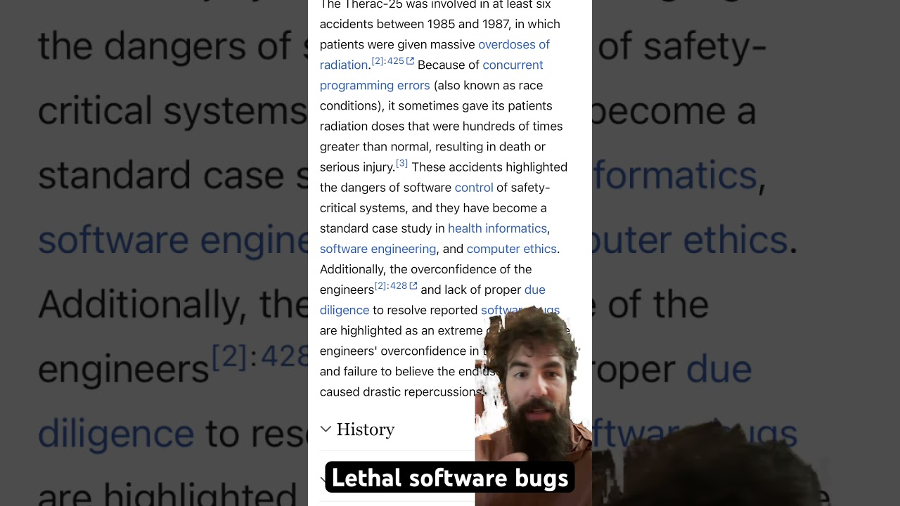 Software bugs can be dangerous! #coding #developer #softwaredevelopment