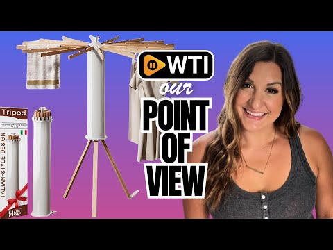 Collapsible Tripod Drying Rack – Foldable Laundry Stand - WTI product video review