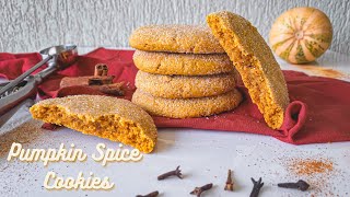 Soft Pumpkin Spice Cookies Recipe | How To Make Pumpkin Spice Cookies From Scratch |PSL Fall Cookies