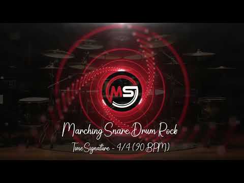 90 BPM ‖ Marching Snare Drum Rock #1 ‖ 4/4 Drum Beat ‖ Drum Track ‖ Metronome