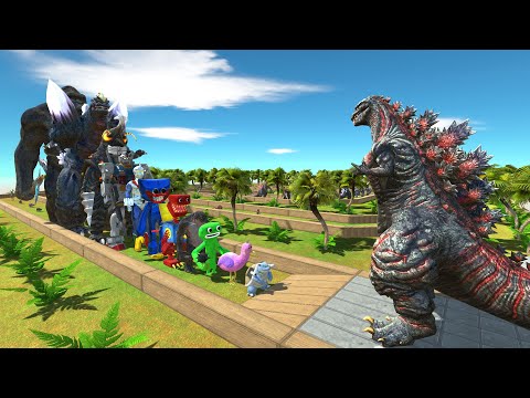 Shin Godzilla vs King Kong DEATH RUN - Animal Revolt Battle Simulator