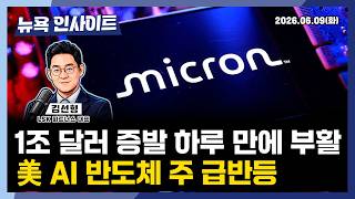 1조 달러 증발 하루 만에 부활, 美 AI 반도체 주 급반등ㅣ 뉴욕인사이트_김선형 ㅣ260609