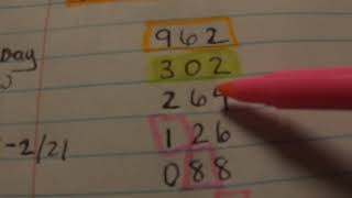 pick 3 work out 962 method