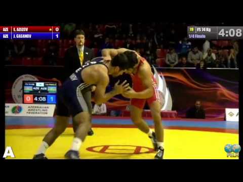 GGP2013 / AZIZOV Emin (AZE) - HASANOV Jabrayil (AZE) - FS 74 kg 1/4 final match