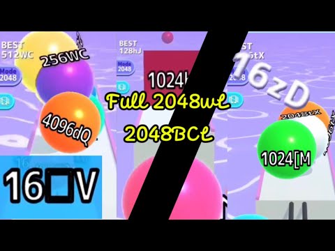 BALL RUN 2048 - INFINITY MODE FULL 2048wL [ 2048BCL ] NEARLY 4 HOURS