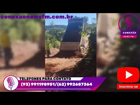 tratores e caminhões estão Arrumando a Go de Matrincha a Faina e Santa