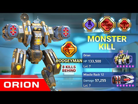 Orion with Missile Rack 12 - Mech Arena - New Mech