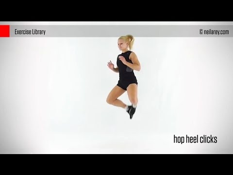 Hop heel kicks